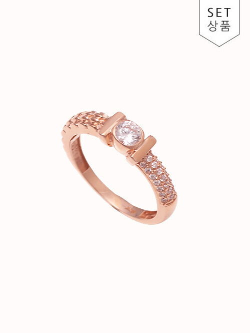 14K 18K 텐지아 엠보 볼드 반지