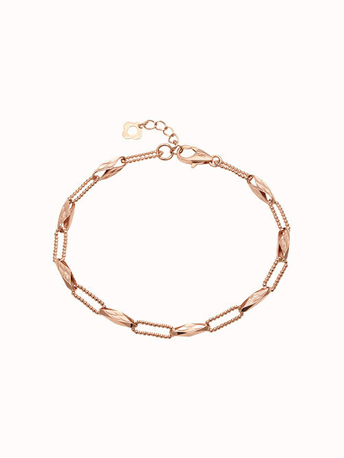 14K 18K 칼라스 컷팅 체인 팔찌