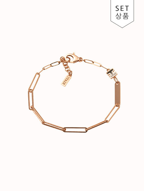 14K 18K 헤포드 H 클립 팔찌