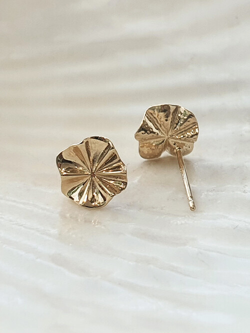 14K 샤랄라 연꽃잎 귀걸이