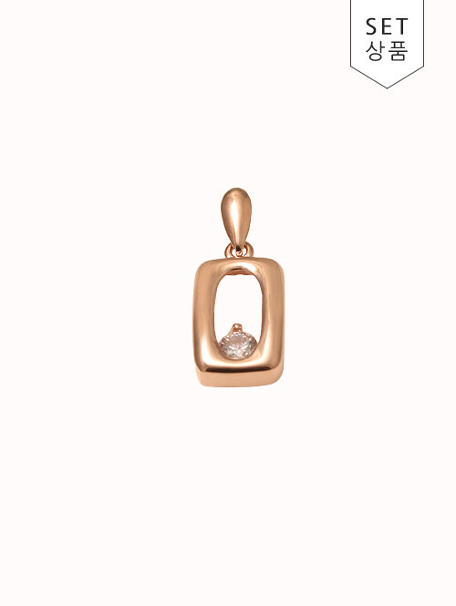 14K 18K 아르도 스퀘어 펜던트