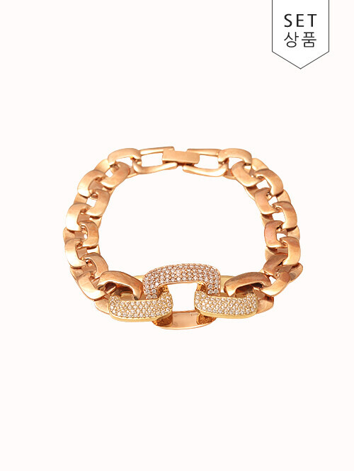 14K 18K 블레인 라운드 팔찌