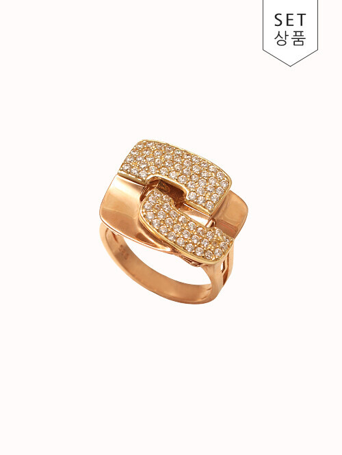 14K 18K 블레인 라운드 반지