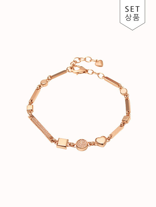 14K 18K 세레마 도형 팔찌