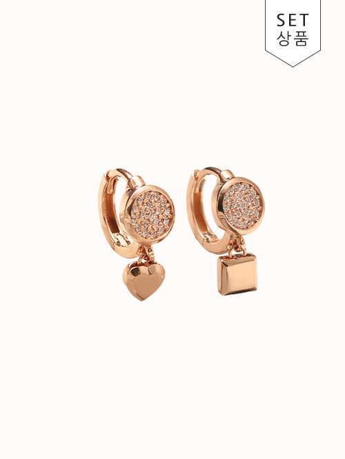 14K 18K 세레마 도형 귀걸이