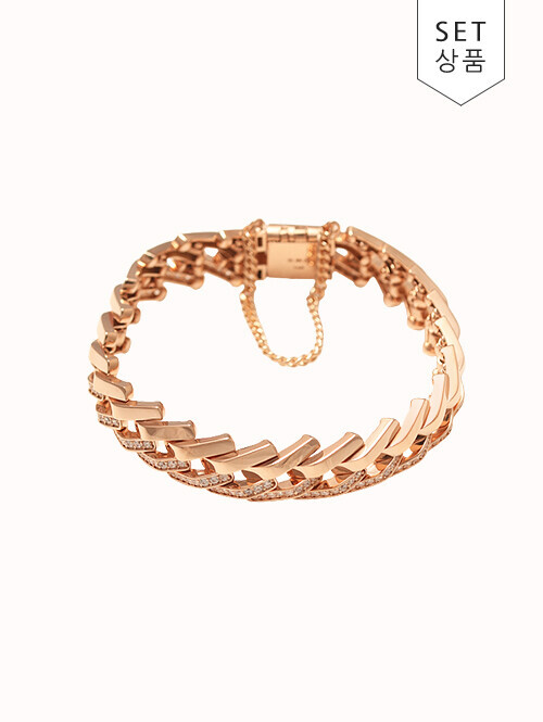 14K 18K 헤리티스 사선 팔찌