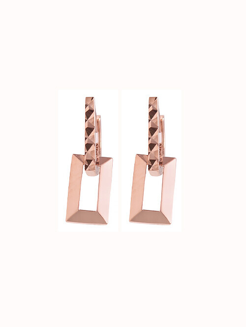 14K 18K 라데안 스퀘어 귀걸이