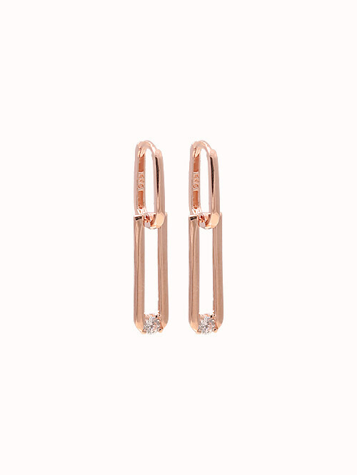 14K 18K 롬벤 드롭 귀걸이