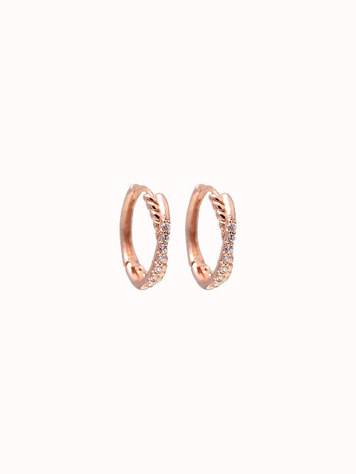 14K 18K 로베터 링 귀걸이