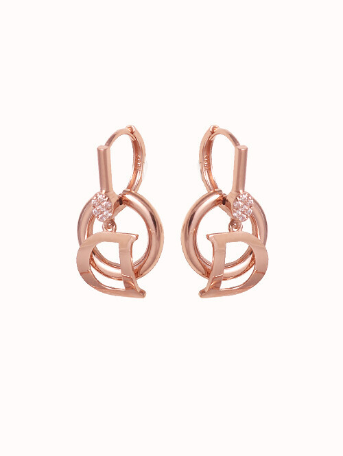 14K 18K 데밀라 D 써클 귀걸이