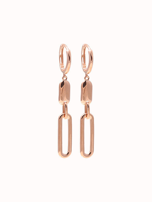 14K 18K 리느엘 클립 드롭 귀걸이