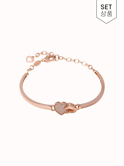 14K 18K 로베네트 하트 팔찌