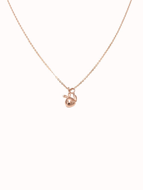 14K 18K 토끼와 당근 목걸이