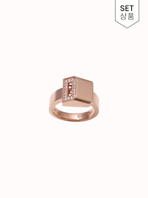 14K 18K 디아고 D 스퀘어 반지