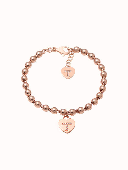 14K 18K 에스나 T 하트 볼팔찌