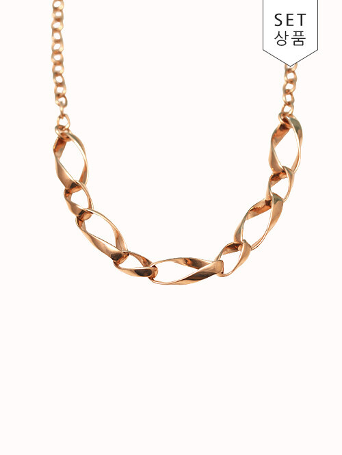 14K 18K 리몬 꼬임 목걸이