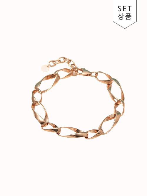 14K 18K 리몬 꼬임 팔찌