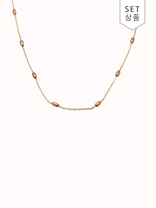 14K 18K 미누스 볼 목걸이