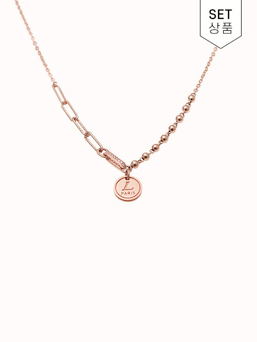 14K 18K 디아 PARIS 언발 목걸이
