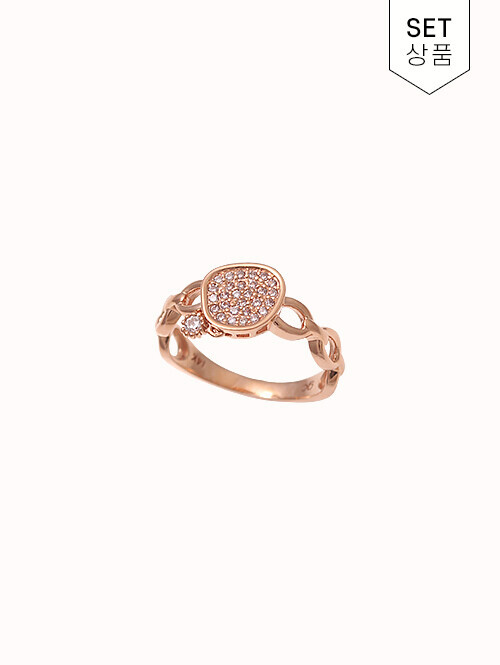 14K 18K 렌피 써클 체인 반지