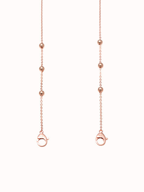 14K 18K 마스크 스트랩 볼 체인