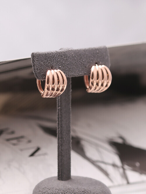 14K 18K 벨스 네줄 귀걸이