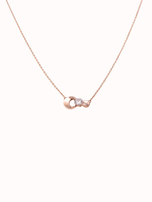 14K 18K 데아블 라운드 목걸이