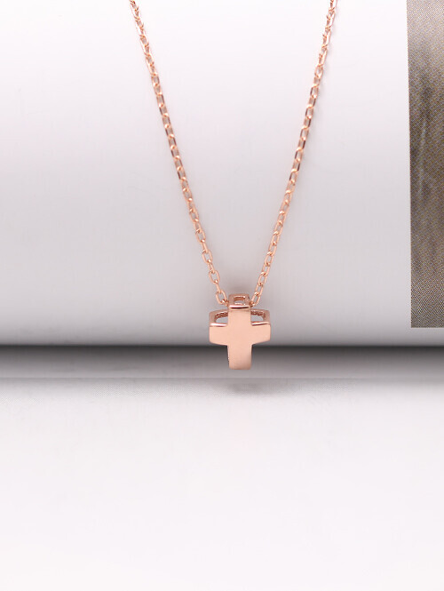 14K 18K 쁘띠 십자가 목걸이