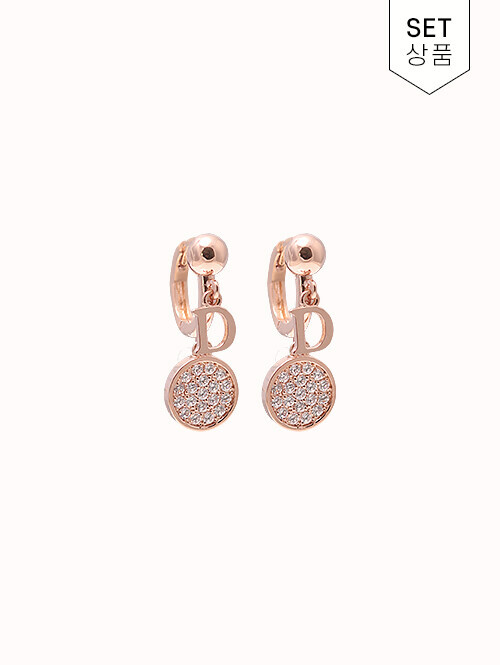 14K 18K 달레인 D 써클 귀걸이