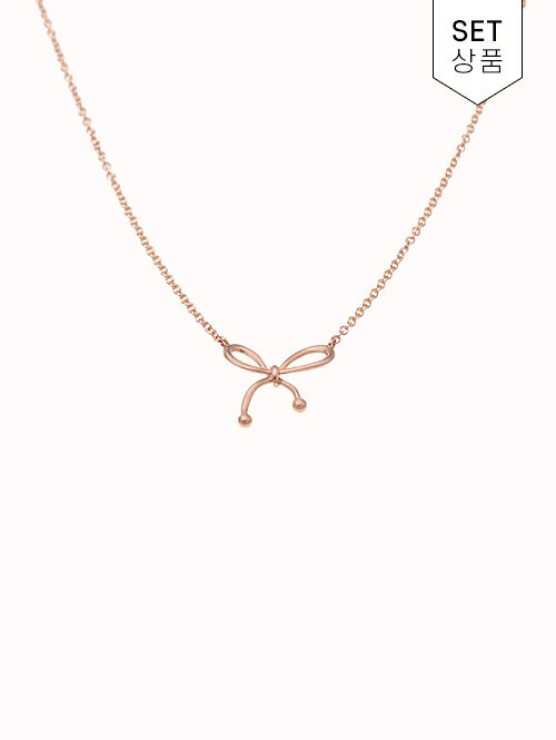 14K 18K 베로니아 리본 목걸이