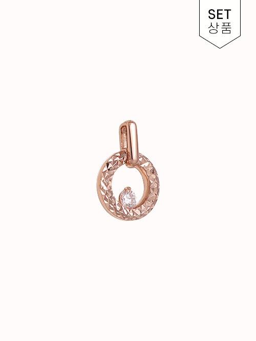 14K 18K 피티 써클 컷팅 펜던트 (체인별도상품)