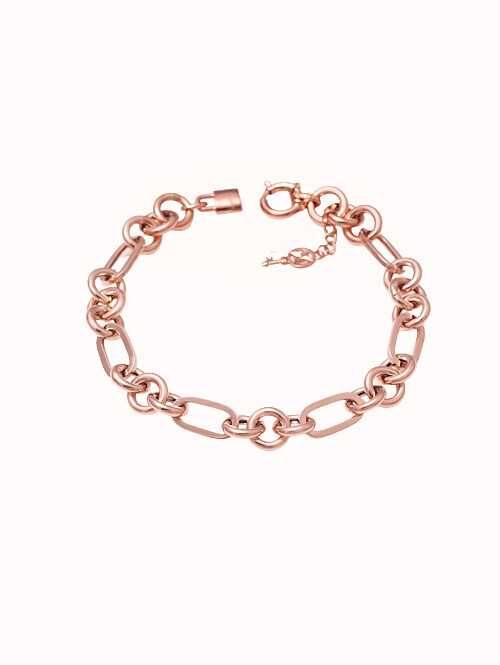 14K 18K 시네린 자물쇠 체인 팔찌