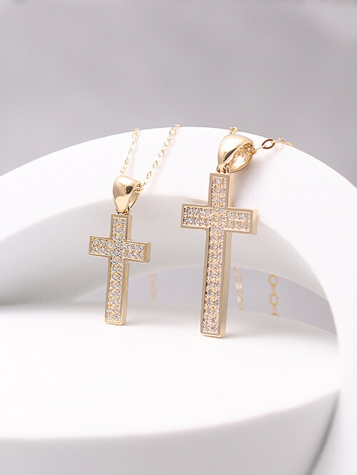 14K 18K 하이즌 십자가 펜던트 (소,대사이즈) (체인별도상품)