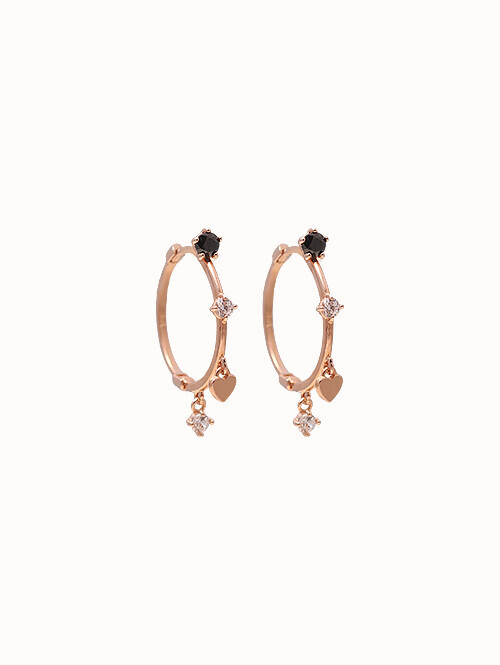 14K 18K 링블링 참 귀걸이