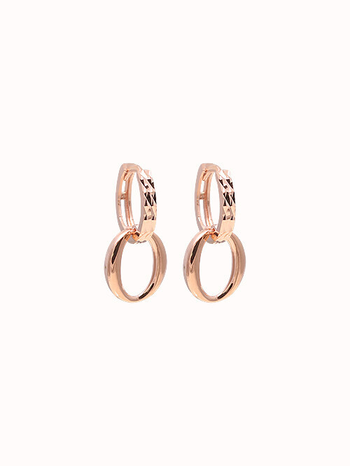 14K 18K 튜트 써클 컷팅 귀걸이