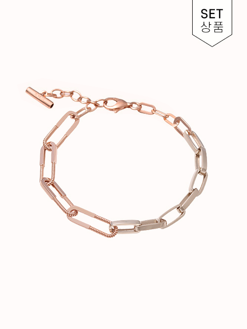 14K 18K 랑스 옷핀 클립 팔찌