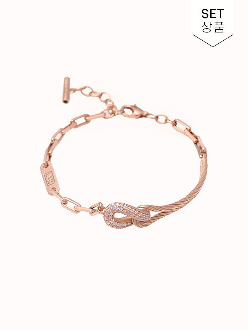 14K 18K 레비네스 체인 언발 팔찌