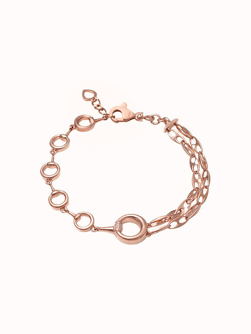 14K 18K 로우넬 언발 써클 팔찌