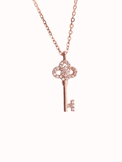 14K 18K 미니 열쇠 목걸이