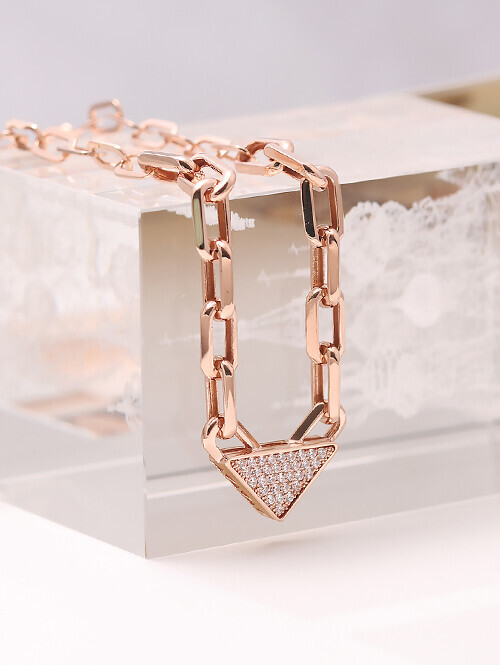 14K 18K 밀라노 삼각 클립체인 목걸이