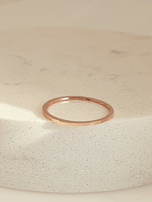 14K 18K 모젠 컷팅 링 반지