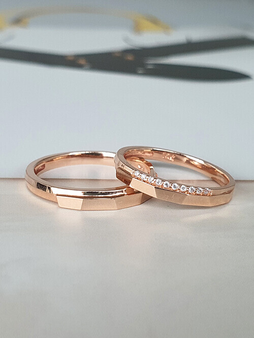 14K,18K 레이어드 윤슬 커플링