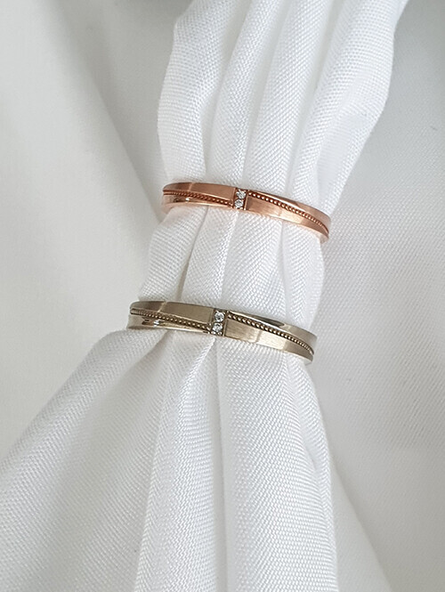 14K,18K 라솔 엠보라인 커플링