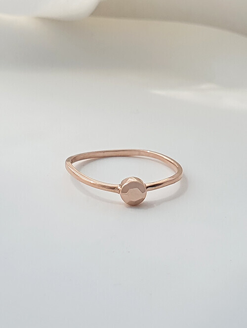 14K 18K 멘티 써클 컷팅 반지