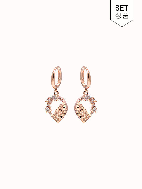 14K 18K 프레티아 리프 귀걸이