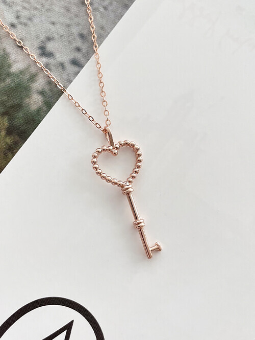 14K 18K 러뷰 하트 열쇠 펜던트(체인별도상품)