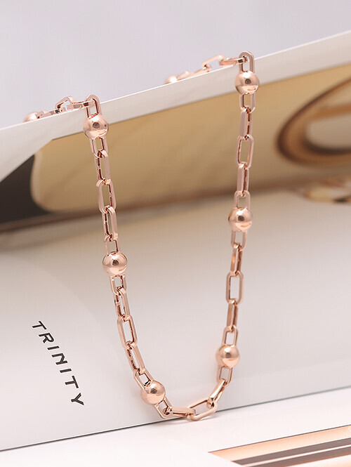 14K 18K 노라 볼 클립 체인 목걸이