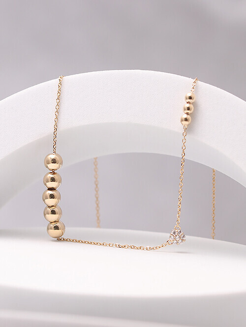 14K 18K 샤인볼 목걸이