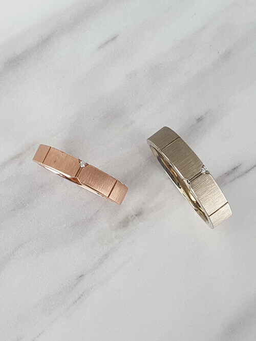 14K,18K 아이컨텍 탄생석 포인트 커플링