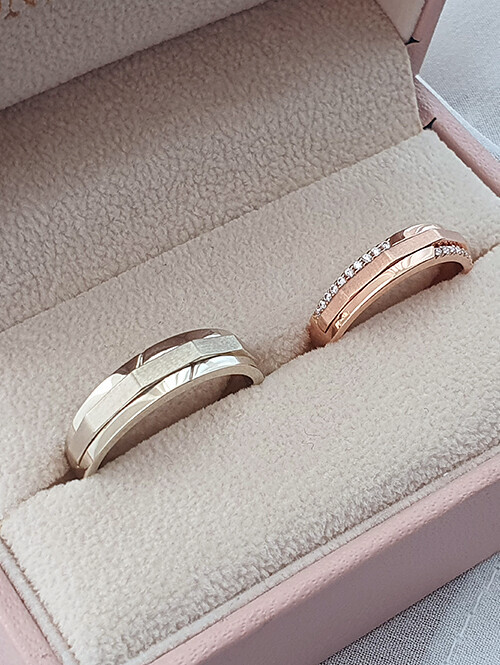 14K,18K 데이트 컷팅 커플링